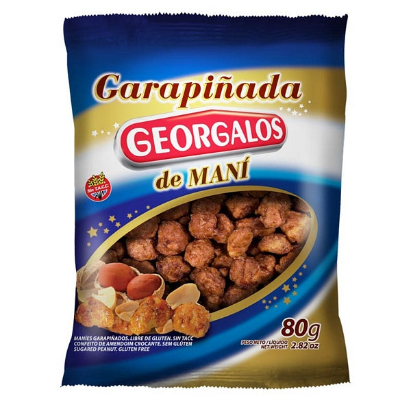 Garrapiñada de Mani Georgalos - Sugar Coated Peanuts 80g.