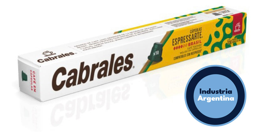 Cabrales Espressarte Brazil Coffee Capsules 55g.