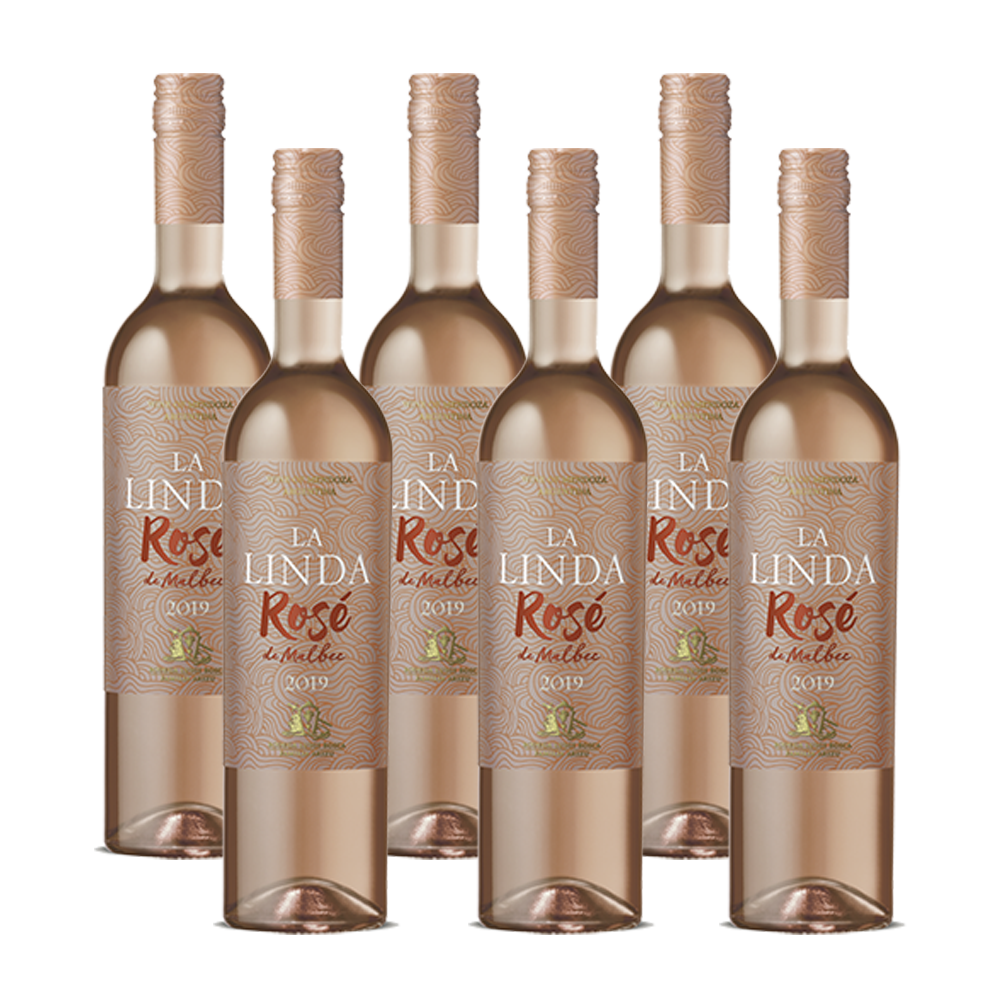 La Linda Rose de Malbec 750 ml (box of 6 Bottles).