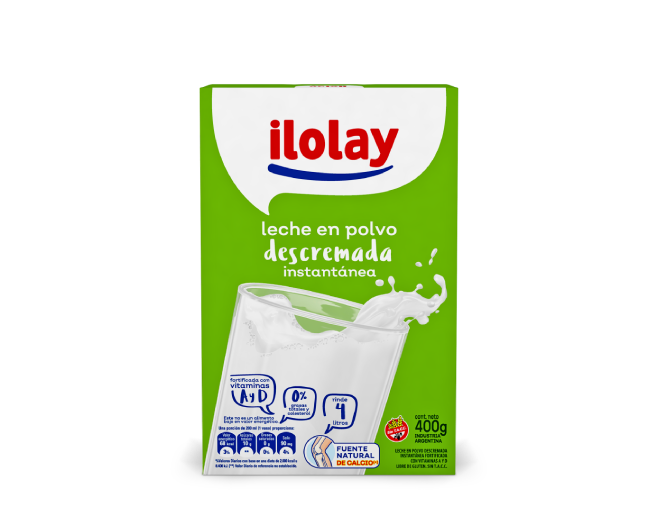 Instant Powdered Skimmed Milk "Ilolay".