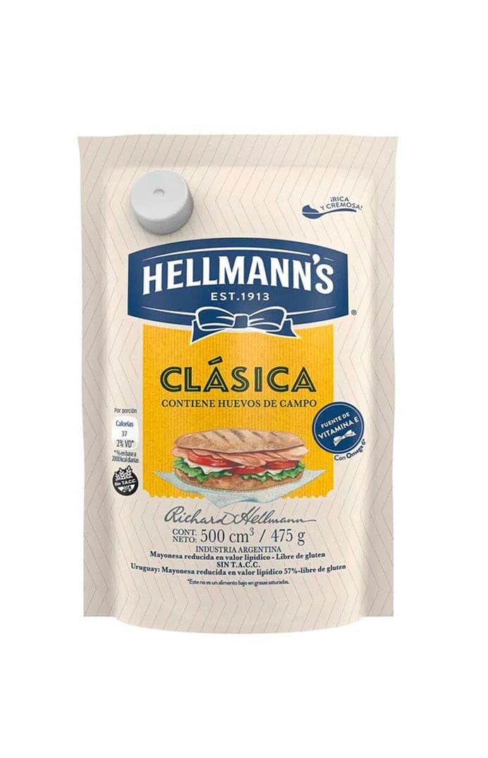 Mayonesa Hellmanns Clasica X475g.