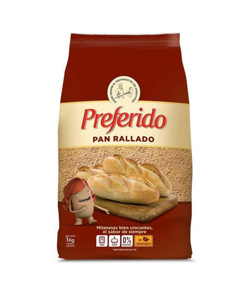 Pan Rallado "Preferido" 1kg.