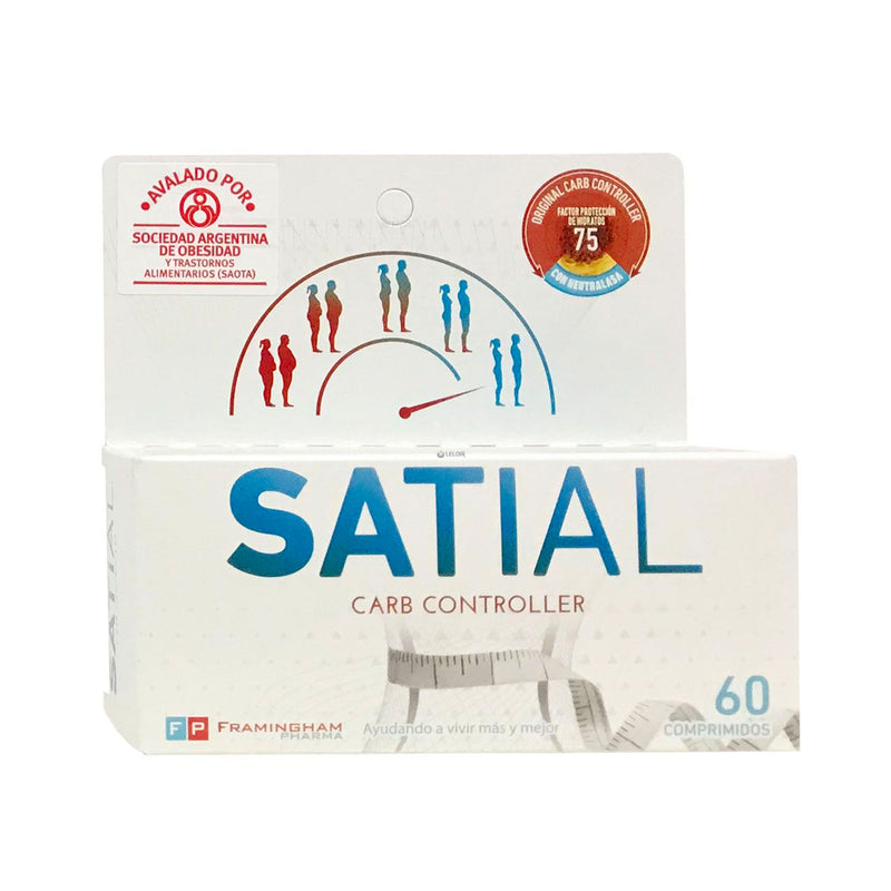 Satial Carb Controller 60 Units Tablets carbohydrates Control.