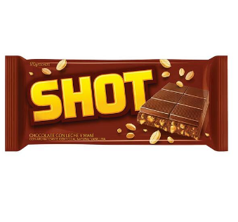 Shot Milk Chocolate Bar with Peanuts 170 g / 6 oz.