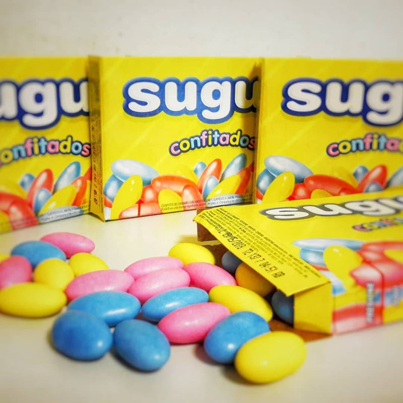 Sugus Confitados Hard Candy with Soft Interior 50 g / 1.8 oz box.