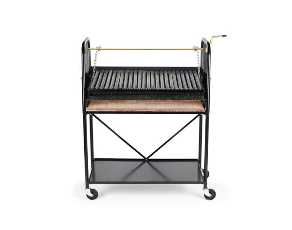 Movable BBQ Outdoor Grill with Refractory Bricks Backyard Cooking - Valiparri Nº 4.