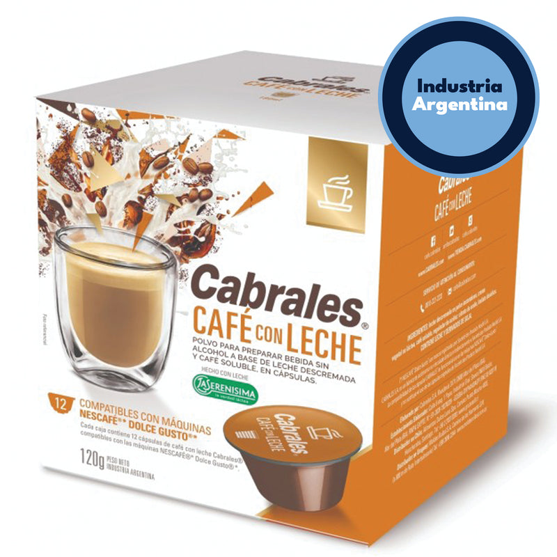Cabrales Coffee with milk Capsules 84g.