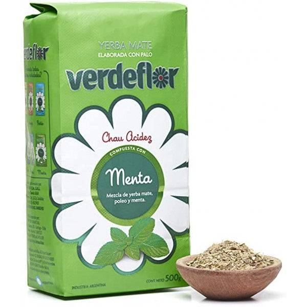 Yerba Mate Verdeflor Mint 500 g / 1.1Lb.